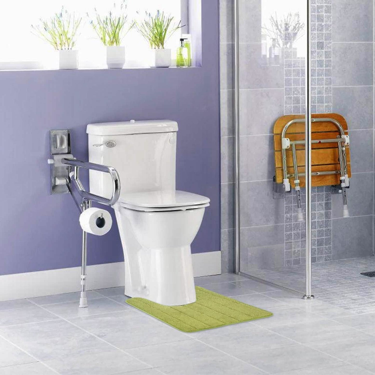 Anti-Slip U-Shaped Bathroom Floor Mat