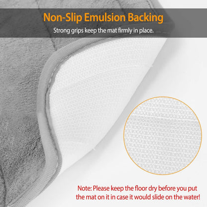 Anti-Slip U-Shaped Bathroom Floor Mat
