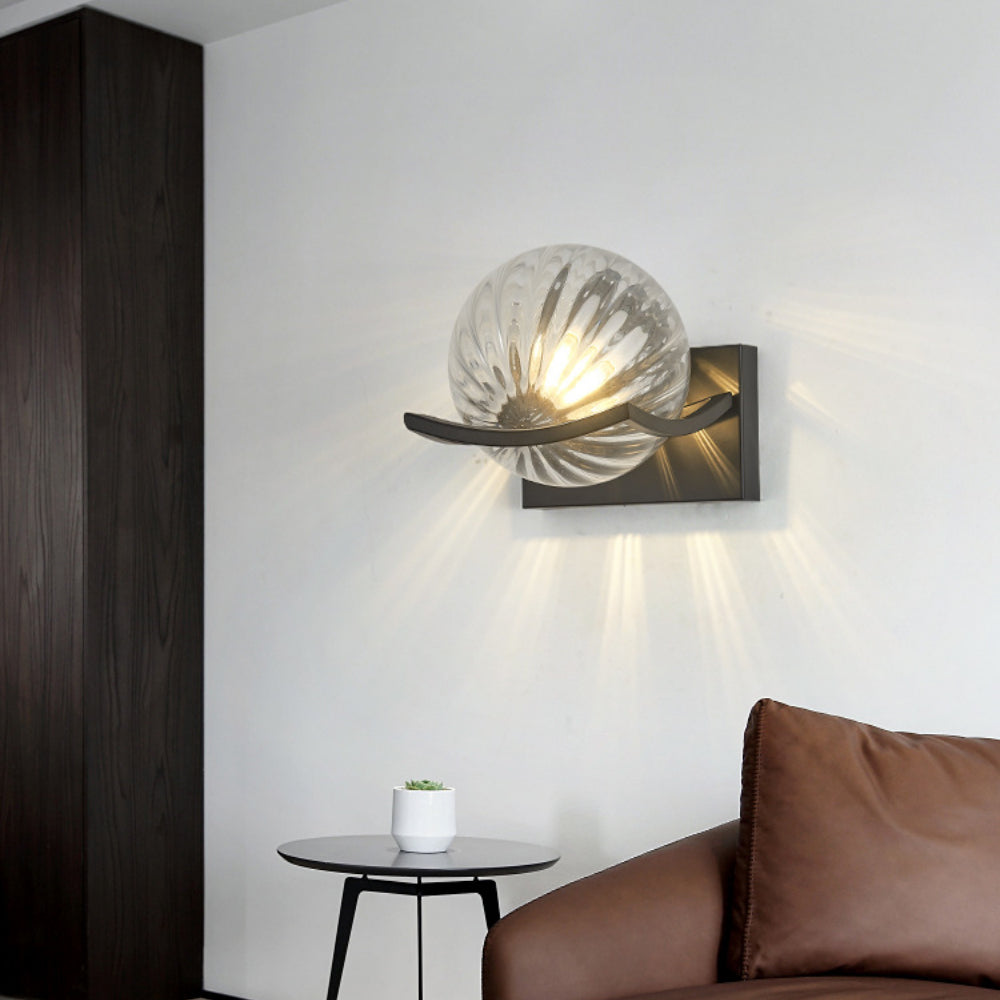 Contemporary LED Glass Light Fixture