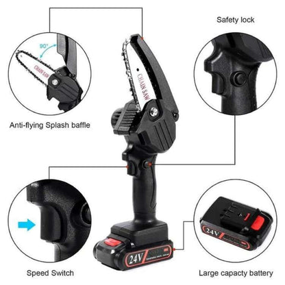 UltraSharp 24V Mini Chainsaw (Two Batteries) - Mini Chainsaw - Wild Eye Vision