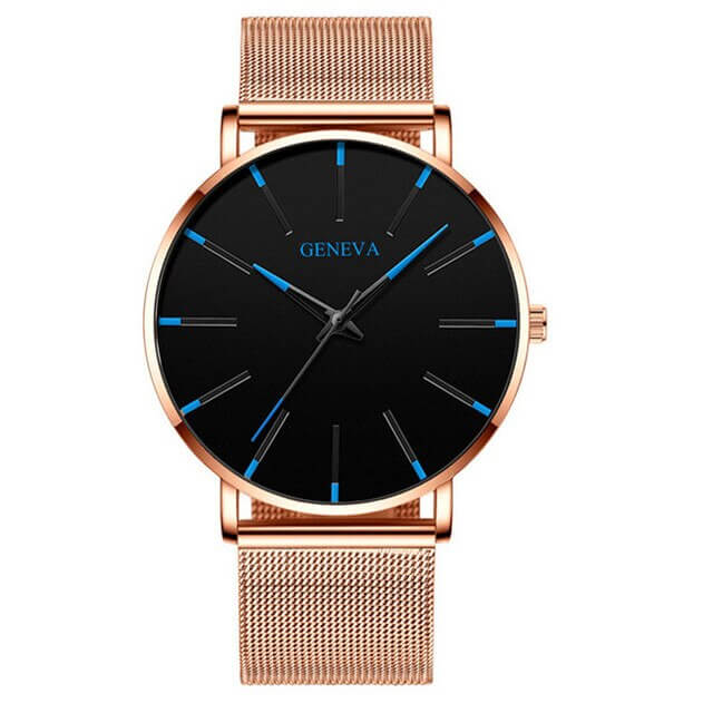 Slim Men's Classic Leather Watch