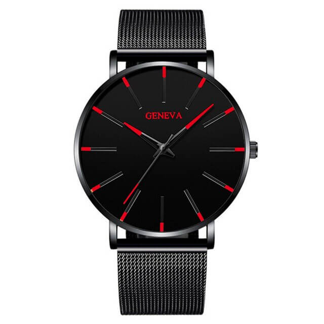 Slim Men's Classic Leather Watch
