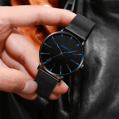 Slim Men's Classic Leather Watch