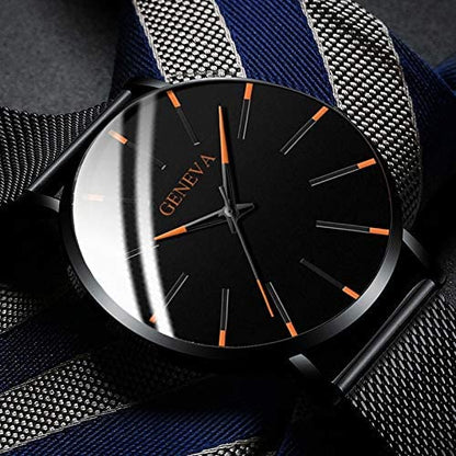 Slim Men's Classic Leather Watch