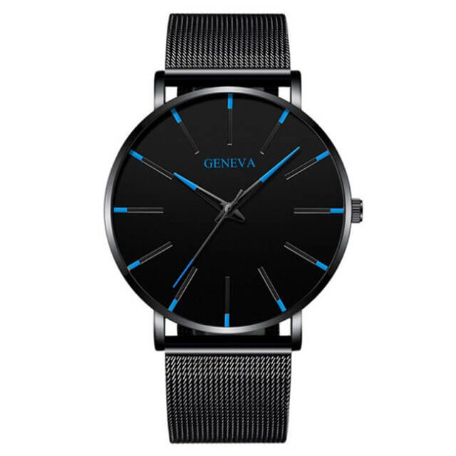 Slim Men's Classic Leather Watch