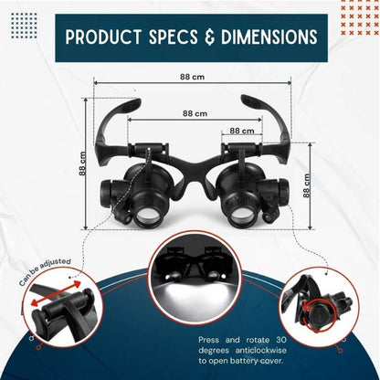 UltraVision Magnifying Glasses With Light - Magnifying Glasses - Wild Eye Vision