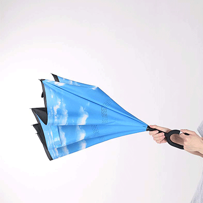 Compact Windproof Inverted Umbrella - Fesara
