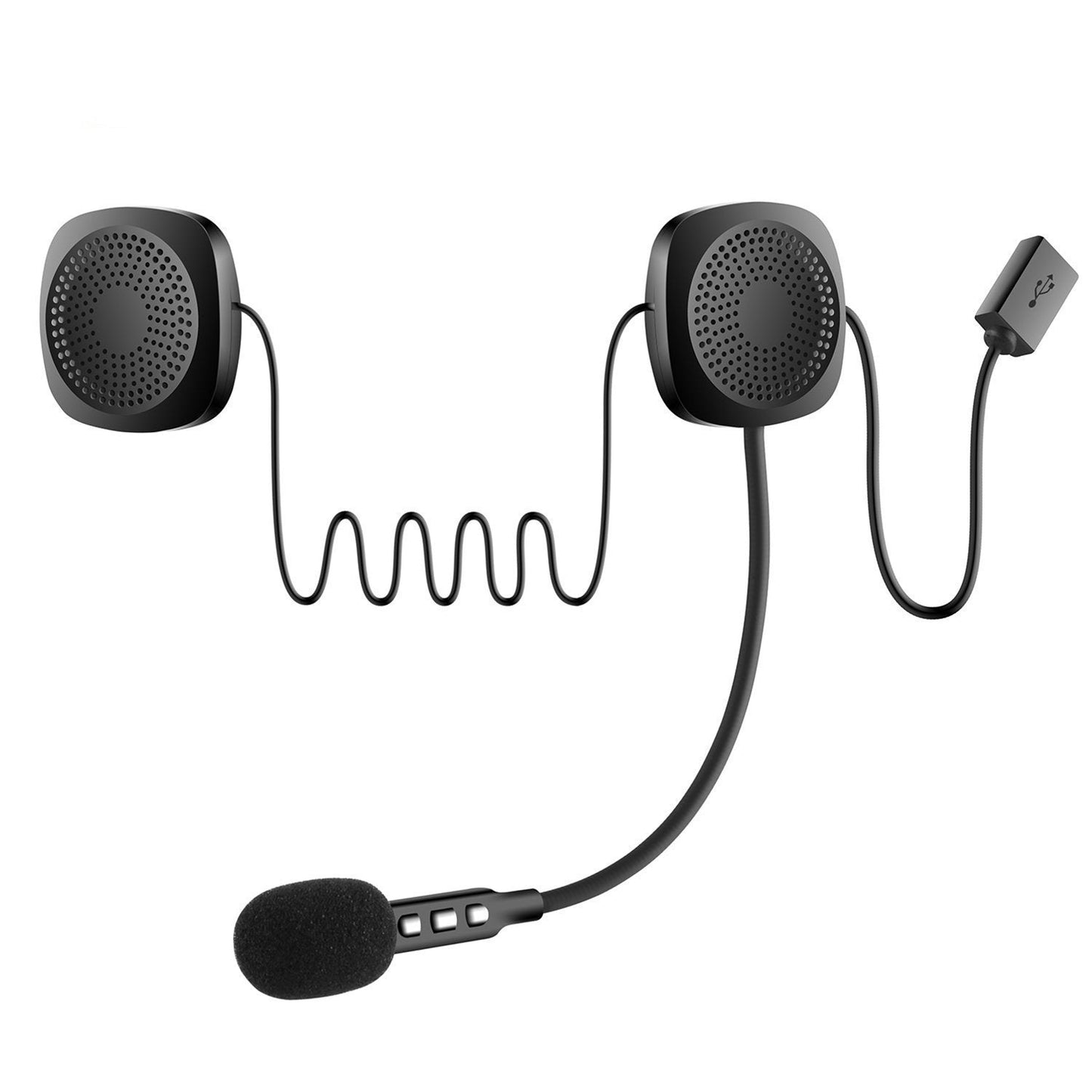 Compact Helmet Audio Headphones