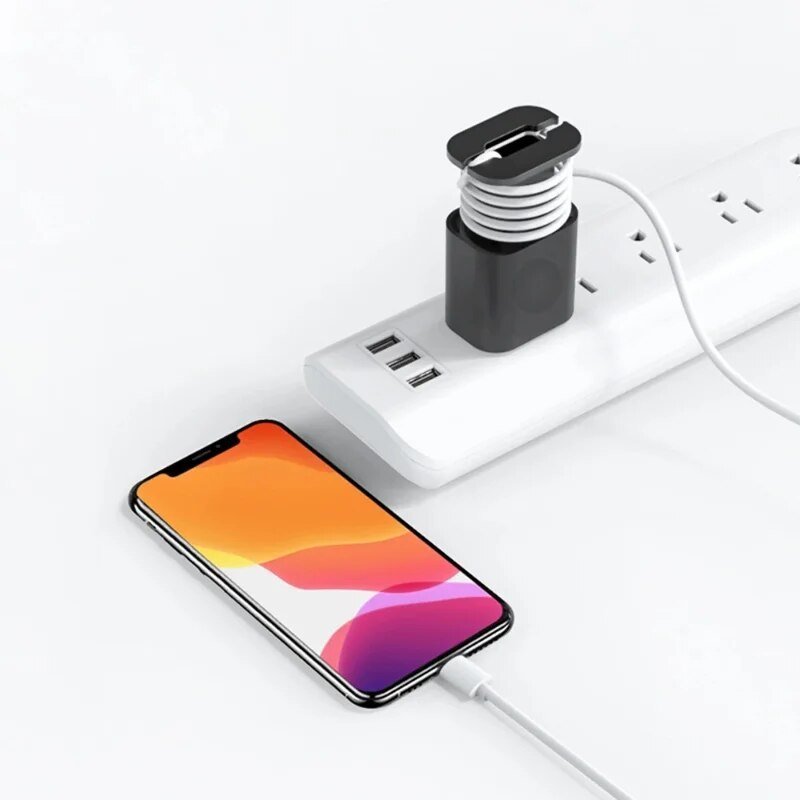 Durable Cable Organizer Silicone Cord Wrap