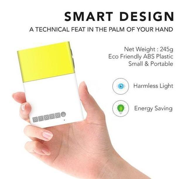 Portable 600lm Mini HD Projector