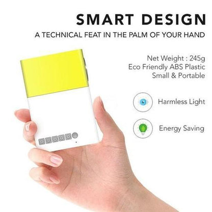 Portable 600lm Mini HD Projector