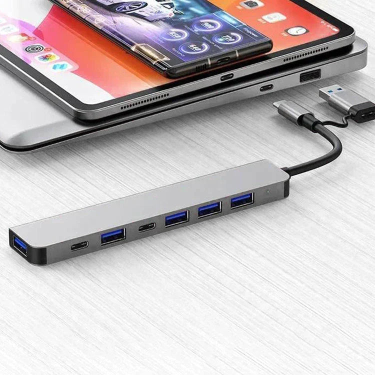 Universal 7-in-1 USB-C Hub Adapter - Fesara