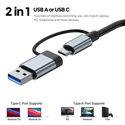Universal 7-in-1 USB-C Hub Adapter