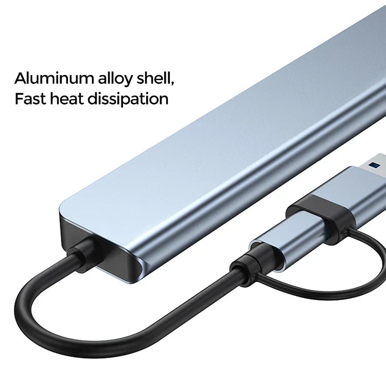 Universal 7-in-1 USB-C Hub Adapter