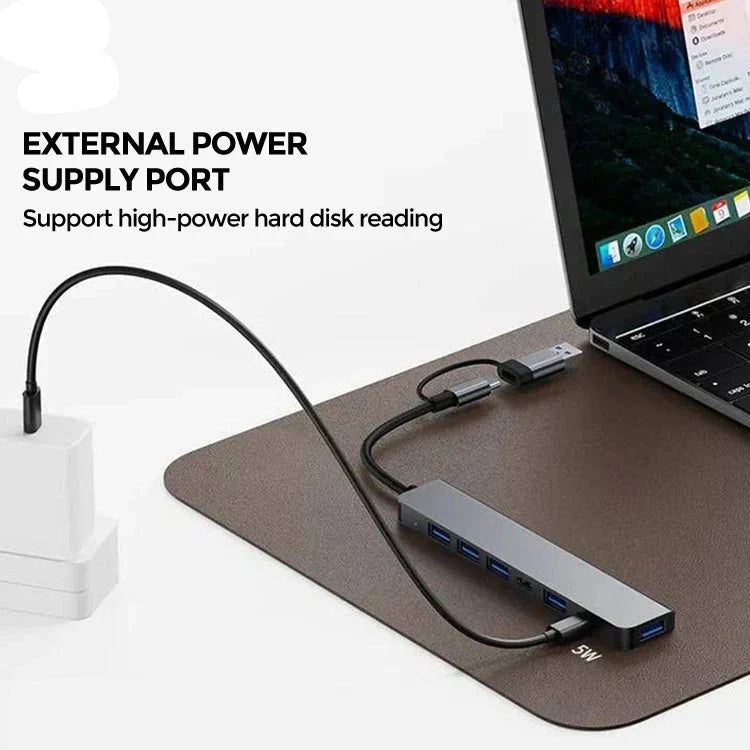 Universal 7-in-1 USB-C Hub Adapter