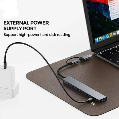 Universal 7-in-1 USB-C Hub Adapter