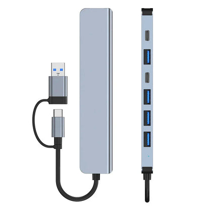 Universal 7-in-1 USB-C Hub Adapter