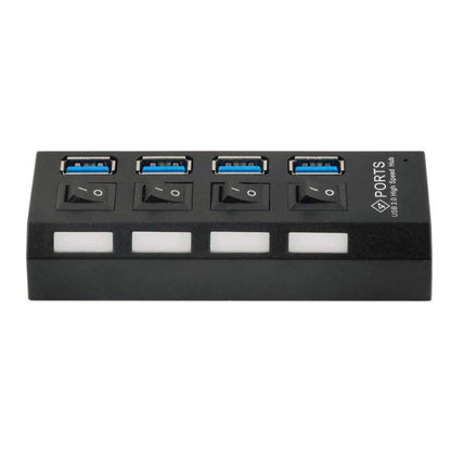 Fast USB 3.0 Hub 4 Port High Speed Adapter