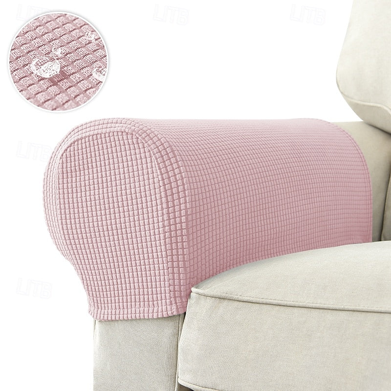 Soft Furniture Armrest Protectors, Set of 2, Red