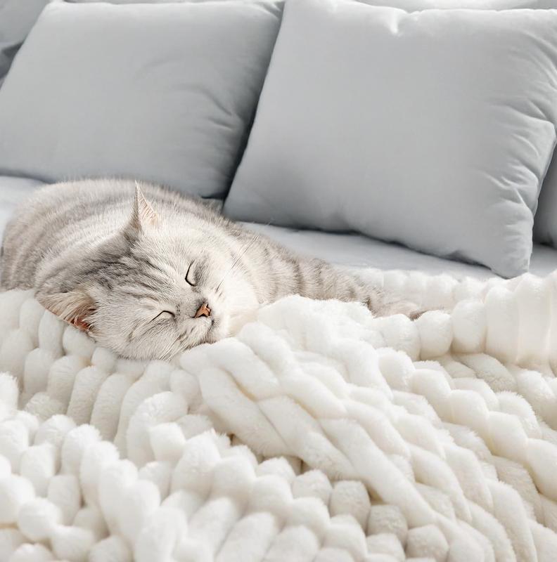 Soft Plush Twin Fleece Blanket Set