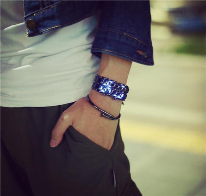 Trendy LED Digital Wristwatch for Men and Women