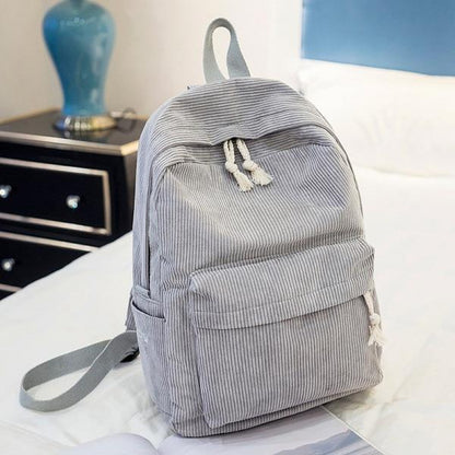 Colorful Textured School Backpack - Fesara