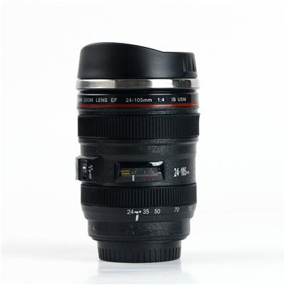 Premium Lens Shaped 400ml Travel Coffee Mug