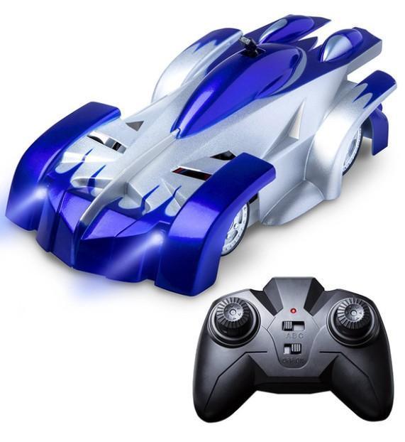 Fast RC Wall Climber Car with Bright LED Lights - Fesara