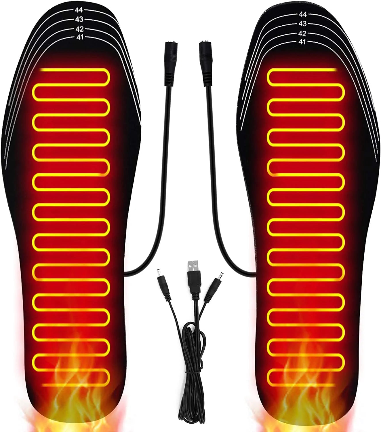Warm Heated Insoles for Boots and Outdoor Shoes - Fesara