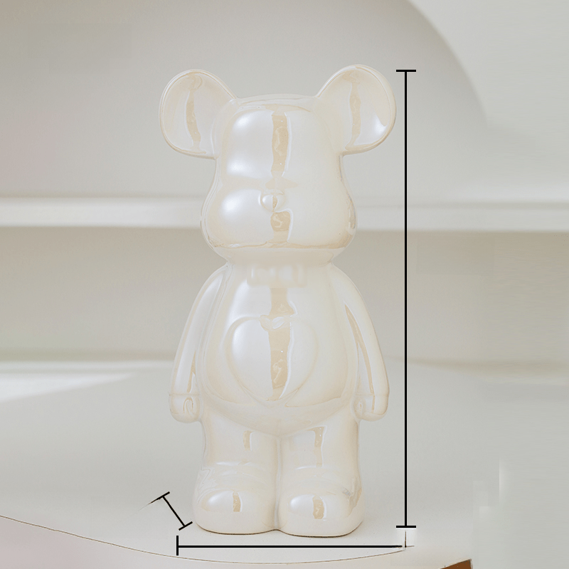 Cute Teddy Bear Figurine for Home Decor