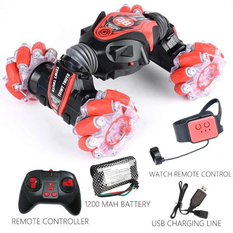 Turbo 2-in-1 Remote Control Stunt Car with Hand Controller