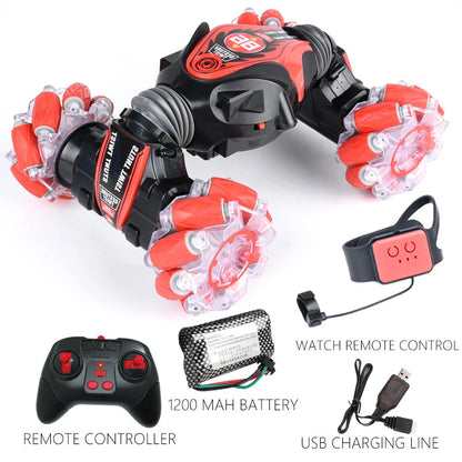 Turbo 2-in-1 Remote Control Stunt Car with Hand Controller