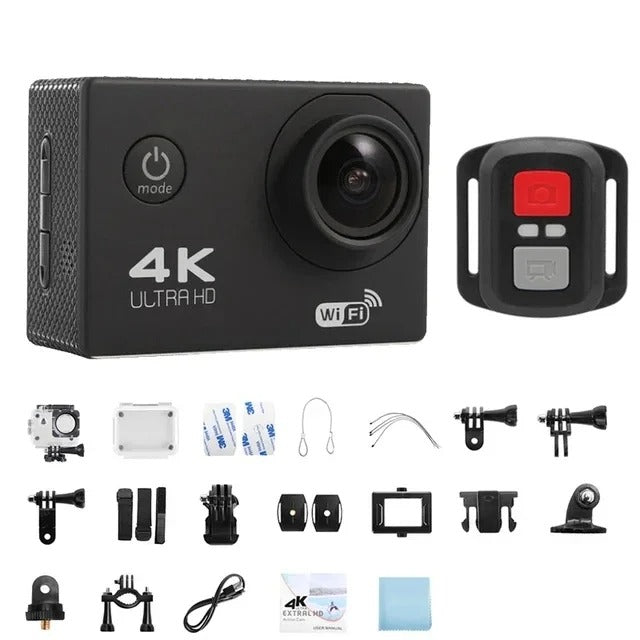 4K Action Camera Wifi Waterproof for Vlogging Sports