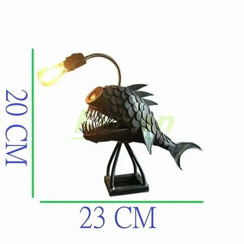 Unique Industrial Fish Floor Lamp