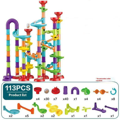 Classic White Marble Coaster Track Set