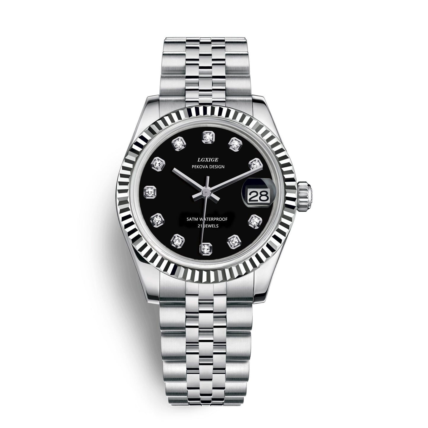 Luxury Stainless Steel Watch - Sleek Modern Timepiece