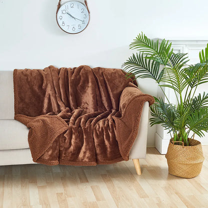 Fesara Waterproof Throw Blanket - Soft Reversible Design