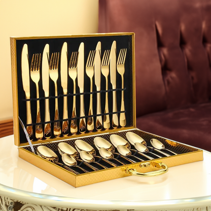 Luxury Gold Plated Kitchen Utensils Set - Fesara