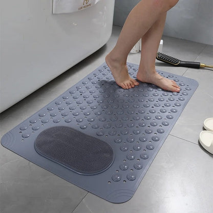 Non-Slip Bathroom Mat with Built-in Foot Massager
