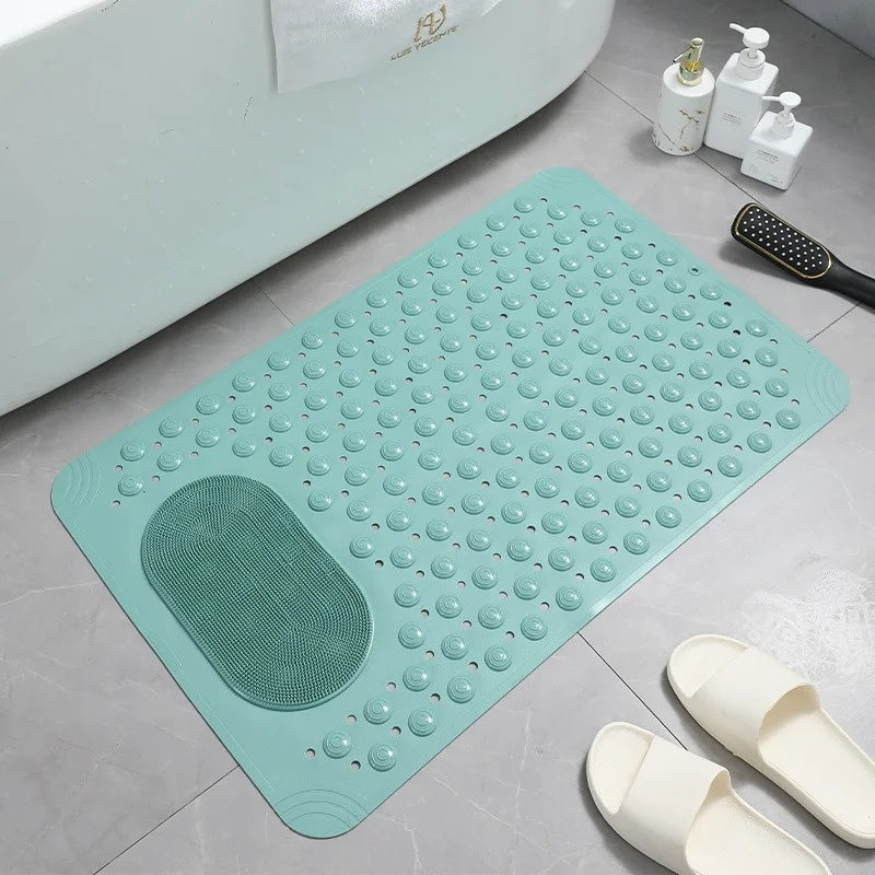Non-Slip Bathroom Mat with Built-in Foot Massager