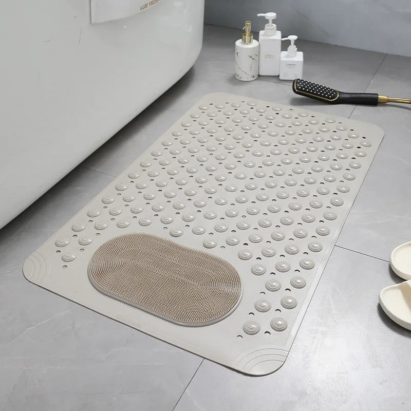 Non-Slip Bathroom Mat with Built-in Foot Massager