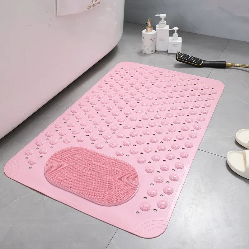 Non-Slip Bathroom Mat with Built-in Foot Massager