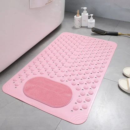 Non-Slip Bathroom Mat with Built-in Foot Massager