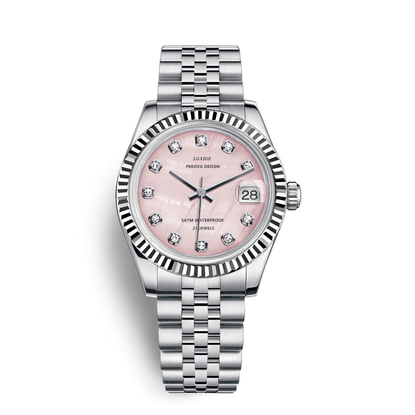 Luxury Stainless Steel Watch - Sleek Modern Timepiece