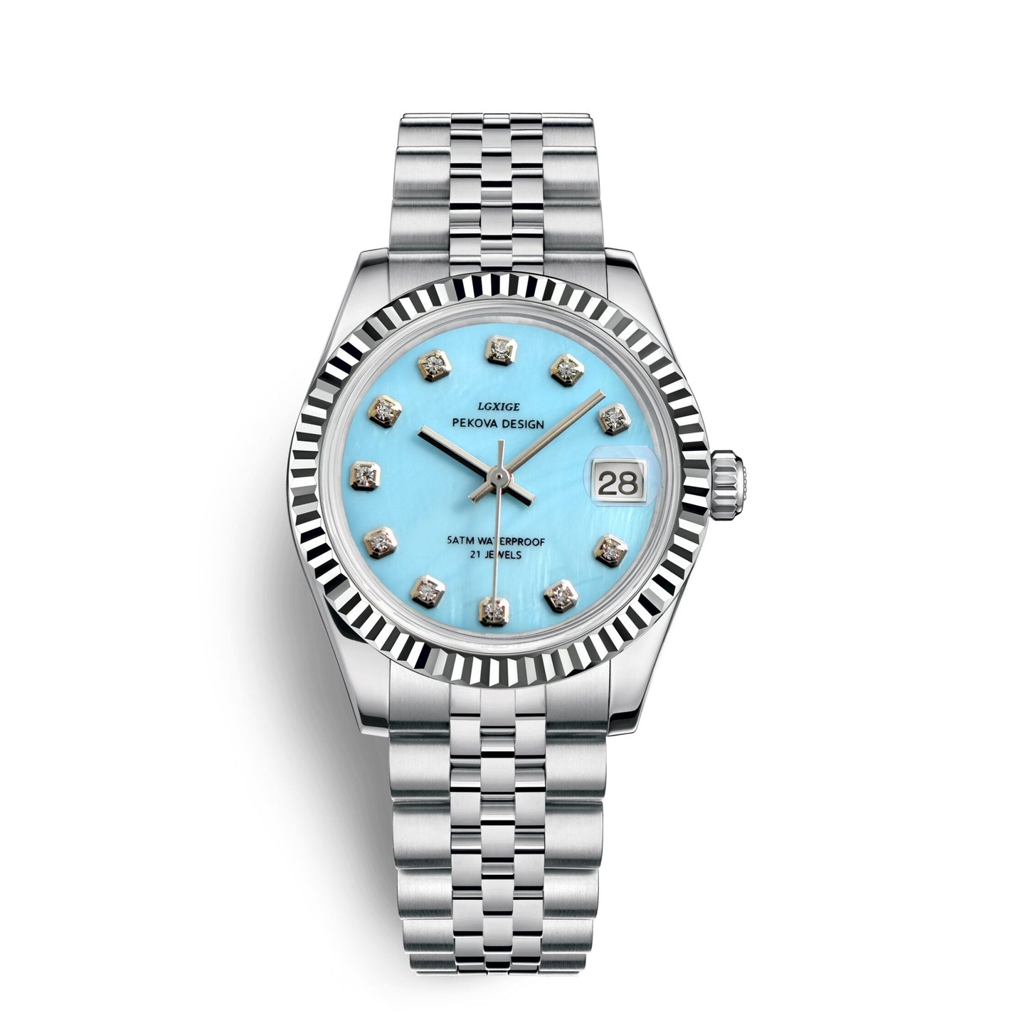 Luxury Stainless Steel Watch - Sleek Modern Timepiece