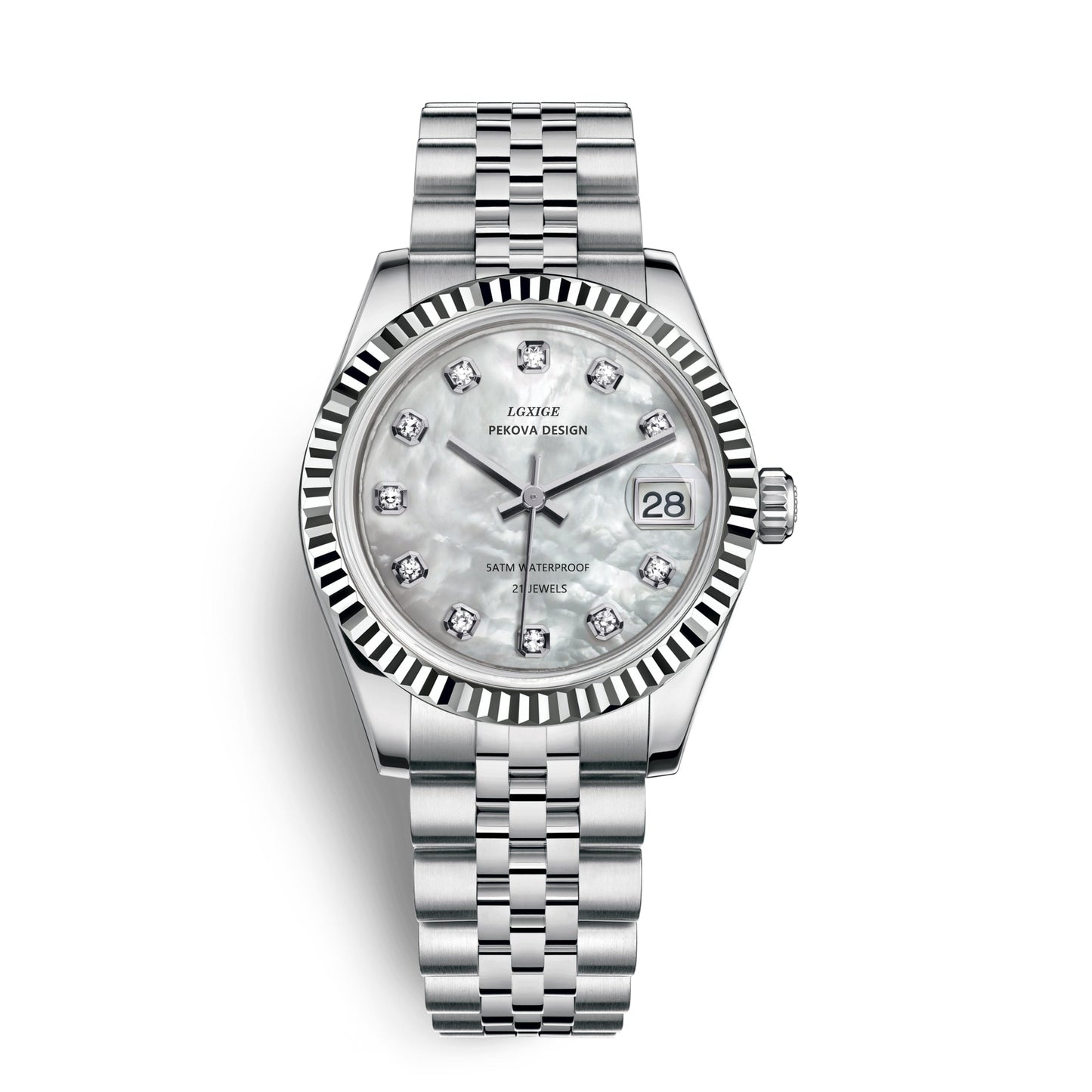 Luxury Stainless Steel Watch - Sleek Modern Timepiece
