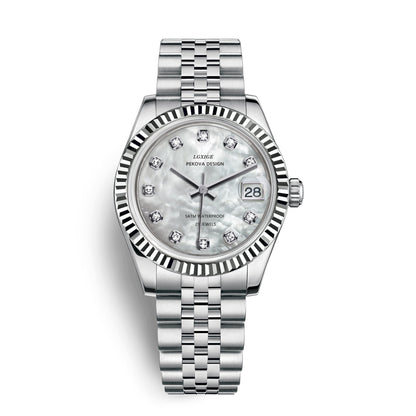 Luxury Stainless Steel Watch - Sleek Modern Timepiece