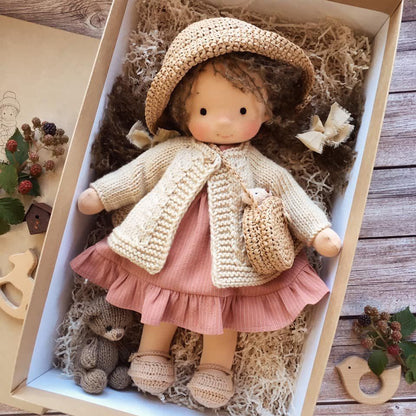 Natural Handmade Doll for Kids Emotional Growth