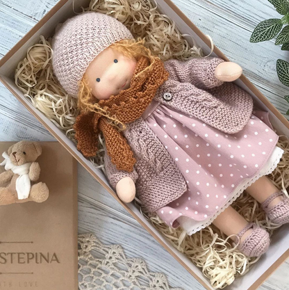 Natural Handmade Doll for Kids Emotional Growth