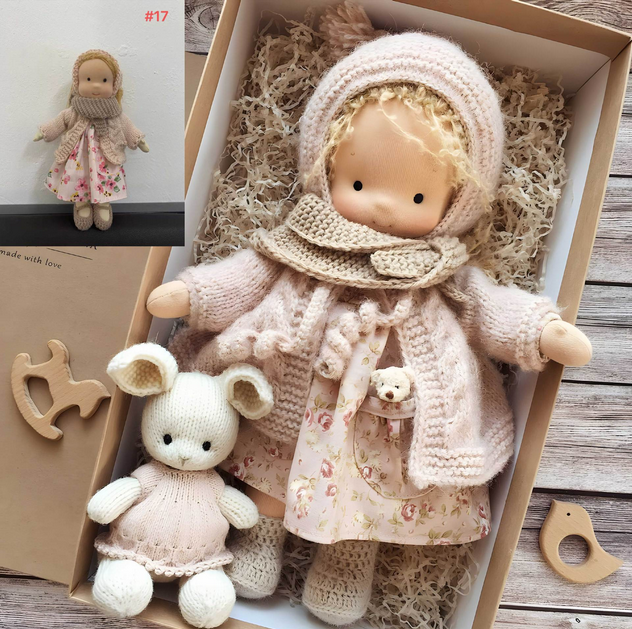 Natural Handmade Doll for Kids Emotional Growth - Fesara